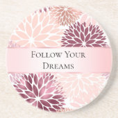 Dessous De Verre En Grès Stylish Chic Rose Floral Bridal Shower (Devant)