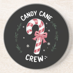Dessous De Verre En Grès Sucre de canne Crew Funny Noël bonbon Lover Noël