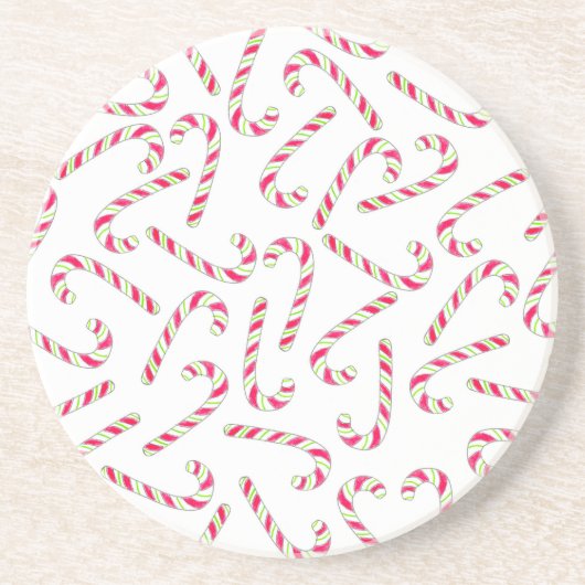 Dessous De Verre En Grès Sucre de canne de Noël motif (Devant)