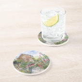 Dessous De Verre En Grès Summer Wildflower English Garden in York (Côté)