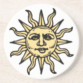 Dessous De Verre En Grès Sun font face au grès (Devant)