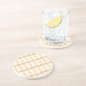 Dessous De Verre En Grès SUN traditionnel letton conception géométrique VII (Côté)