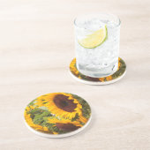 Dessous De Verre En Grès Sunflowers ! (Côté)
