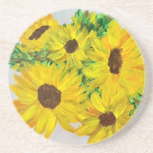 Dessous De Verre En Grès Sunflowers Coaster (Devant)