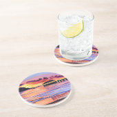 Dessous De Verre En Grès Sunset at Hanalei Pier  (Côté)