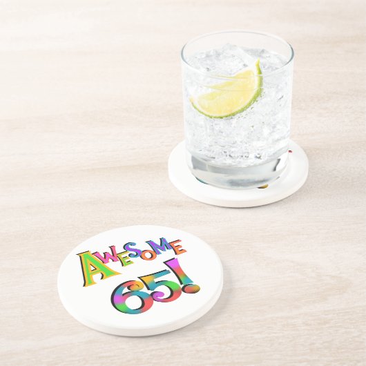 Dessous De Verre En Grès Super 65 Tshirts et cadeaux d'anniversaire (Côté)