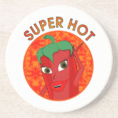 Dessous De Verre En Grès Super Hot Pepper Diva (Devant)