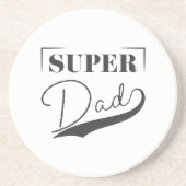 Dessous De Verre En Grès Super papa (Devant)