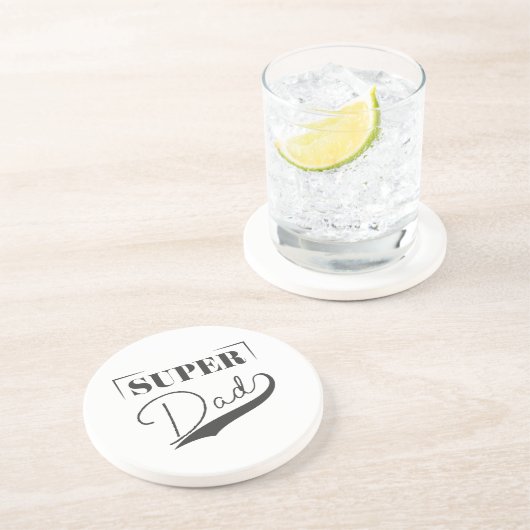 Dessous De Verre En Grès Super papa (Côté)