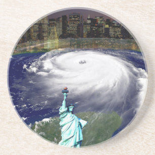 Dessous De Verre En Grès Super Storm Sandy 2012, Oeil de la tempête_