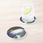 Dessous De Verre En Grès Super Storm Sandy 2012, Oeil de la tempête_ (Côté)
