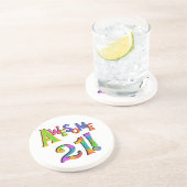 Dessous De Verre En Grès Superbe 21 T-shirts et cadeaux d'anniversaire (Côté)