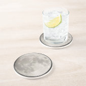 Dessous De Verre En Grès Superlune dans le ciel noir (Côté)