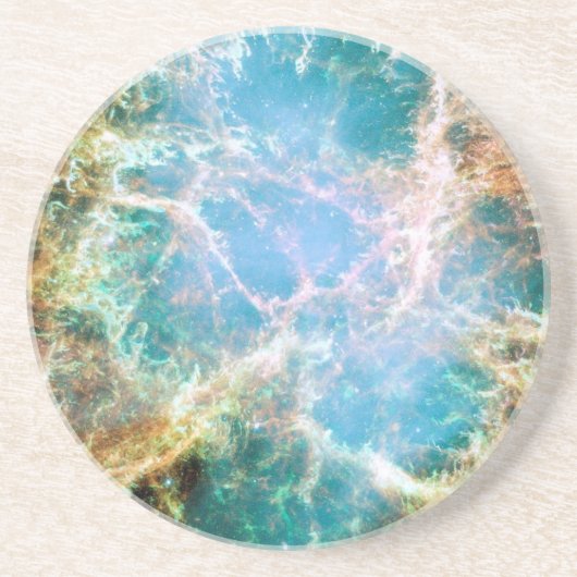 Dessous De Verre En Grès Supernova Position restante dans le crabe Nebula (Devant)