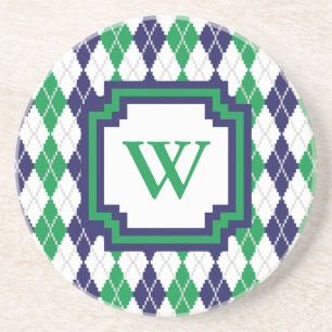 Dessous De Verre En Grès Sur le Green Argyle Sandstone Coaster