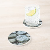 Dessous De Verre En Grès Sur le rocher Boisson (Côté)