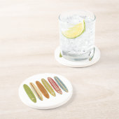 Dessous De Verre En Grès Surf de Longboard (Côté)