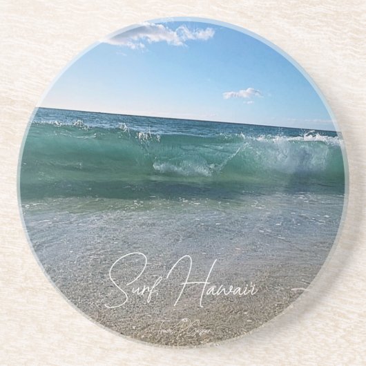 Dessous De Verre En Grès Surf Hawaii (Devant)