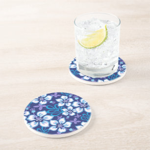 Dessous De Verre En Grès Surf JUNGLE (COMBO BLEU)