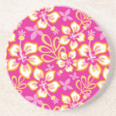 Dessous De Verre En Grès Surf JUNGLE (COMBO ROSE CHAUDE) (Devant)