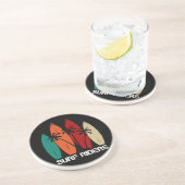 Dessous De Verre En Grès Surf Riders (Côté)