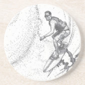 Dessous De Verre En Grès surfer (Devant)