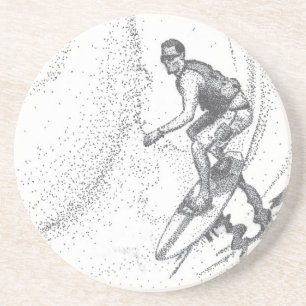 Dessous De Verre En Grès surfer