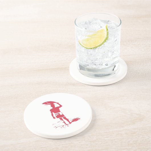 Dessous De Verre En Grès Surfer d'été (Côté)