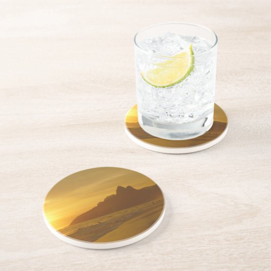 Dessous De Verre En Grès surfeurs à Sunset (Côté)