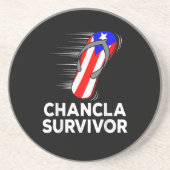 Dessous De Verre En Grès Survivant de la chancla (Devant)