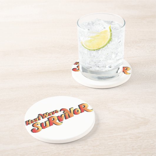 Dessous De Verre En Grès Survivant de la vague de chaleur (Côté)