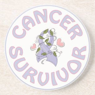 DESSOUS DE VERRE EN GRÈS SURVIVANT DU CANCER