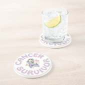 DESSOUS DE VERRE EN GRÈS SURVIVANT DU CANCER (Côté)