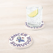 DESSOUS DE VERRE EN GRÈS SURVIVANT DU CANCER (Côté)
