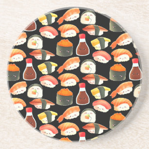 Dessous De Verre En Grès Sushi Mignon