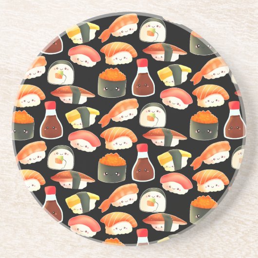 Dessous De Verre En Grès Sushi Mignon (Devant)
