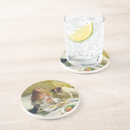 Dessous De Verre En Grès Suspense de Charles Burton Barber (Côté)