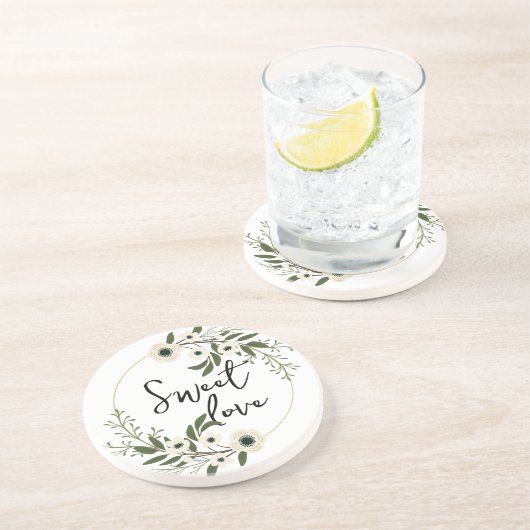 Dessous De Verre En Grès Sweet Love (Côté)