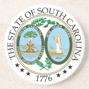 Dessous De Verre En Grès Symbole Caroline du Sud