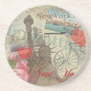Dessous De Verre En Grès Symbole d'Art de New York