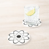 Dessous De Verre En Grès Symbole d'atome stylisé (Côté)