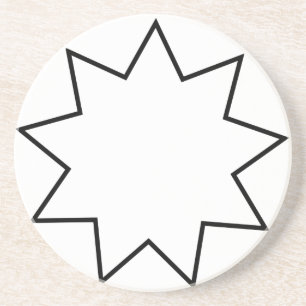 Dessous De Verre En Grès Symbole de Bahai