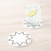 Dessous De Verre En Grès Symbole de Bahai (Côté)
