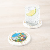 Dessous De Verre En Grès Symbole de Californie (Côté)