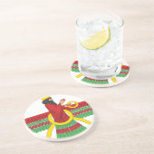 Dessous De Verre En Grès Symbole de Faravahar (Côté)