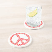 Dessous De Verre En Grès Symbole de la paix (Côté)