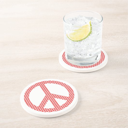 Dessous De Verre En Grès Symbole de la paix (Côté)