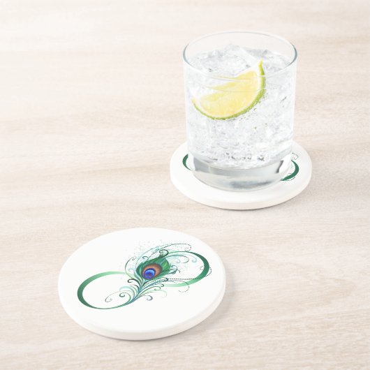 Dessous De Verre En Grès Symbole de l'Infinity (Côté)