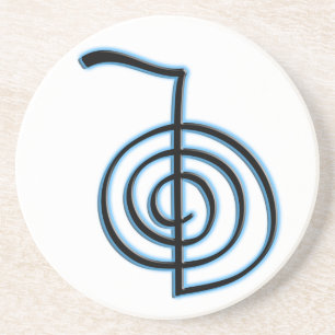 Dessous De Verre En Grès Symbole de Reiki Cho Ku Rei