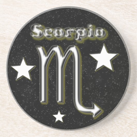 Dessous De Verre En Grès Symbole de Scorpion (Devant)